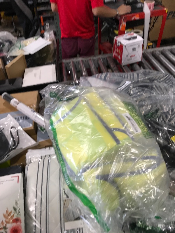 Photo 1 of Lavori-AK Safety Vests 10 Pack - Yellow Reflective High Visibility Construction ANSI Class 2 Work Vest for Men,Woman,Hi Vis Vest Mesh and Neon Silver Strip