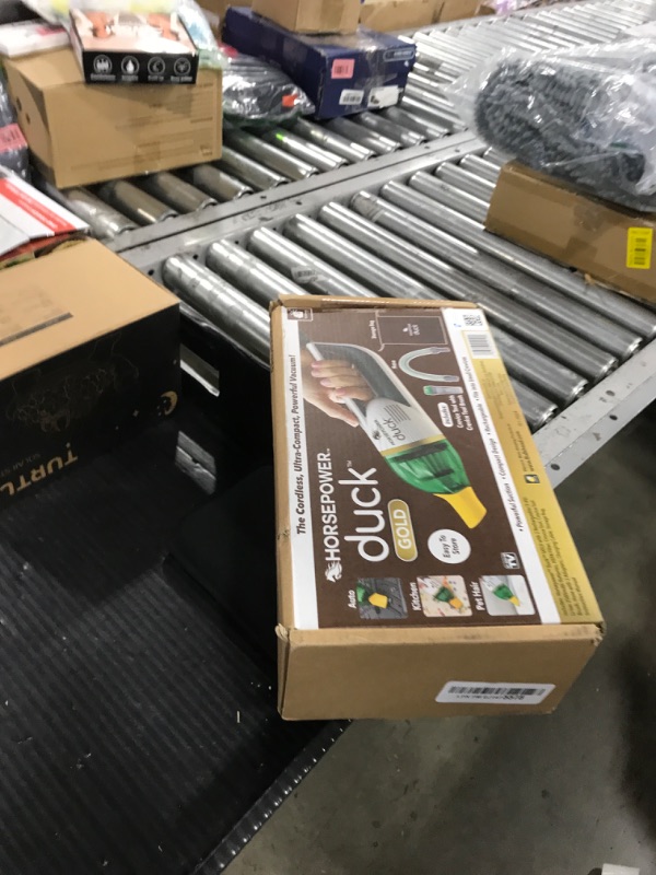 Photo 1 of Duck Compact Cordless Vacuum by Horsepower, Gold Edition, Ultra-Powerful Upgraded Battery for Extra-Long Run Time, AS-SEEN-ON-TV, Strong Suction, Easy to Store, Portable & Rechargeable. Home & Auto