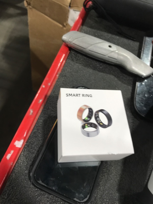 Photo 1 of HitTopss Smart Ring, Fitness Tracking Smart Ring with Calories/Heart Rate/Blood Oxygen/Sleep Monitoring, IP68 Waterproof, No APP Subscription (Gold, 8#)
