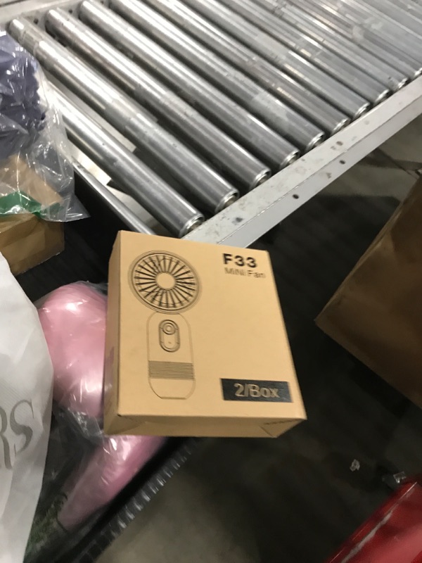 Photo 1 of Mini Portable Fan, Cute Handheld Fan Battery Operated Lightweight Small Personal Fan with 3 Speeds and USB Rechargeable Eyelash Fan for Stylish Girl Kids Women Men Office Outdoor Travel Camping