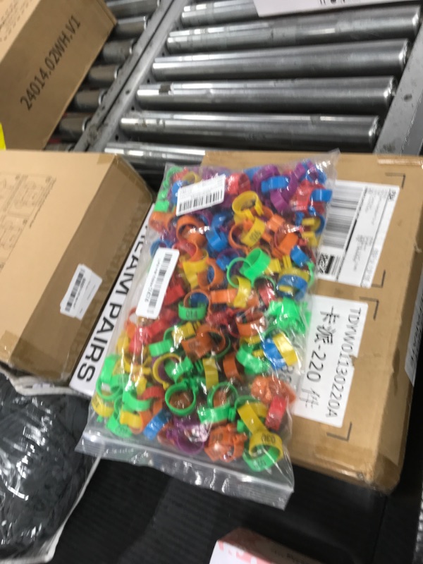Photo 1 of Bygytyo 240 Pieces Chicken Leg Rings Multiple Color Identification Tag Leg Bands Plastic Bird Leg Bands for Pigeons Lovebird Coturnix Quail Chicken Goose Gamefowl Turkey