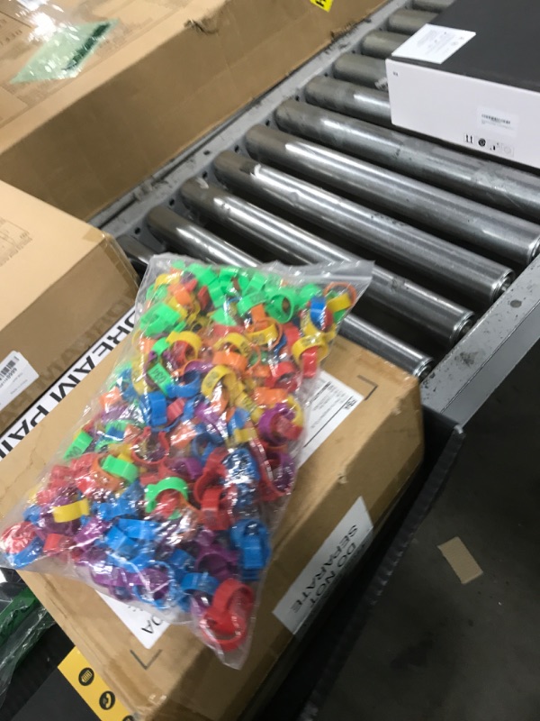 Photo 1 of Bygytyo 240 Pieces Chicken Leg Rings Multiple Color Identification Tag Leg Bands Plastic Bird Leg Bands for Pigeons Lovebird Coturnix Quail Chicken Goose Gamefowl Turkey