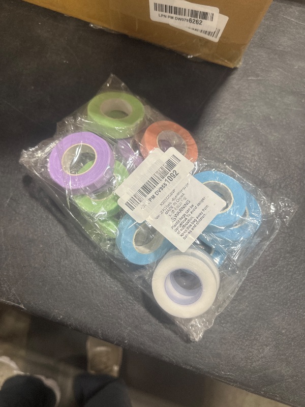 Photo 1 of 10 Rolls Colorful Tape 9m Eyelash Tape Fabric Self Adhesive Tape for Lash Eyelash Extension