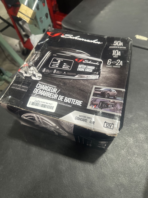 Photo 1 of Schumacher Electric Battery Charger and Engine Starter, SC1305, 4-in-1, Fully Automatic, 50 Amps, 10 Amp Boost Mode, 12 Volt, for Car, SUV, Truck and Marine Batteries