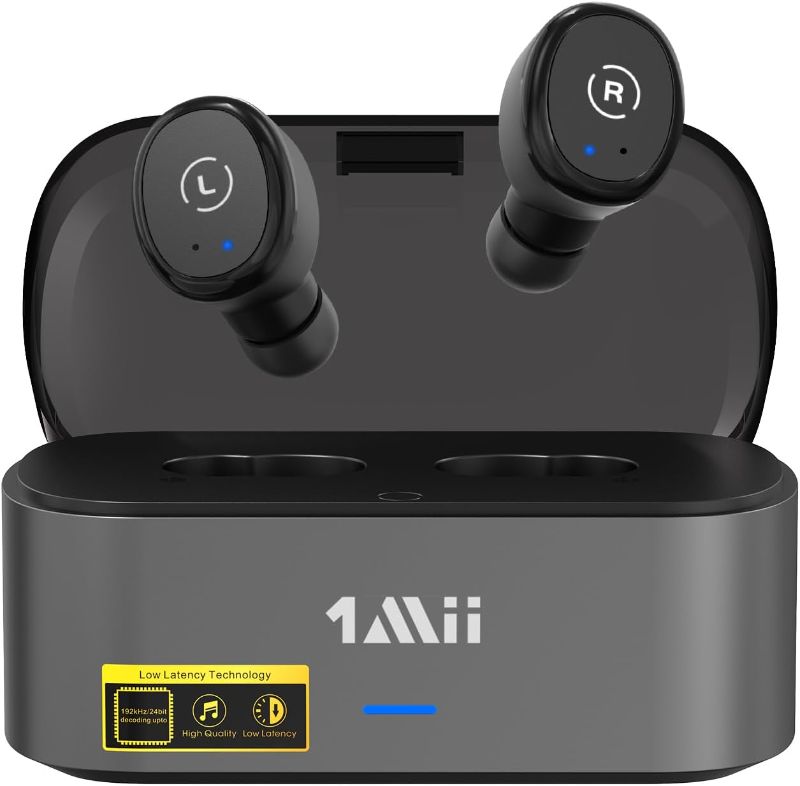 Photo 1 of 1Mii Wireless Earbuds for TV Watching, TV Headphones Wireless for Seniors with Transmitter Charging Base, Low Latency, Plug and Play, Compatible with TVs with Optical, AUX, or RCA Audio Output