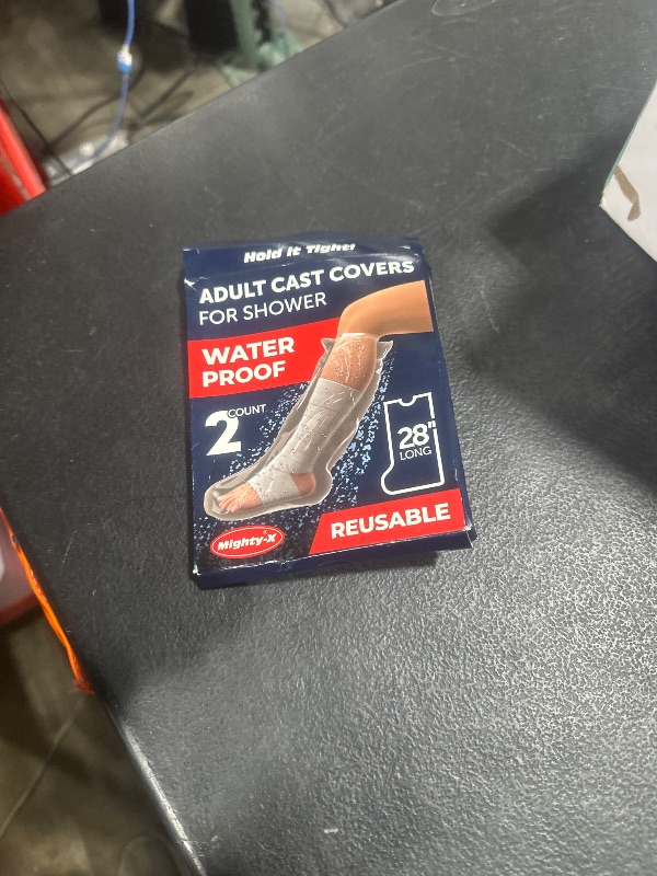 Photo 1 of 100% Waterproof Cast Covers for Shower Leg - Tight Seal - Reusable Adult 2pk Half Leg Cast Protectors - Knee, Ankle, Foot