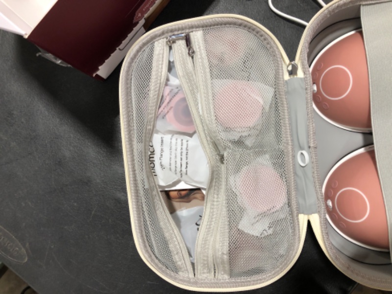 Photo 1 of Momcozy Breast Pump Hands Free Upgraded Mobile Flow | M9, App Discreet Control with Personalized Multi-Modes & 15 Levels, Wearable Breast Pump 24mm, 2 Pack Cozy Red