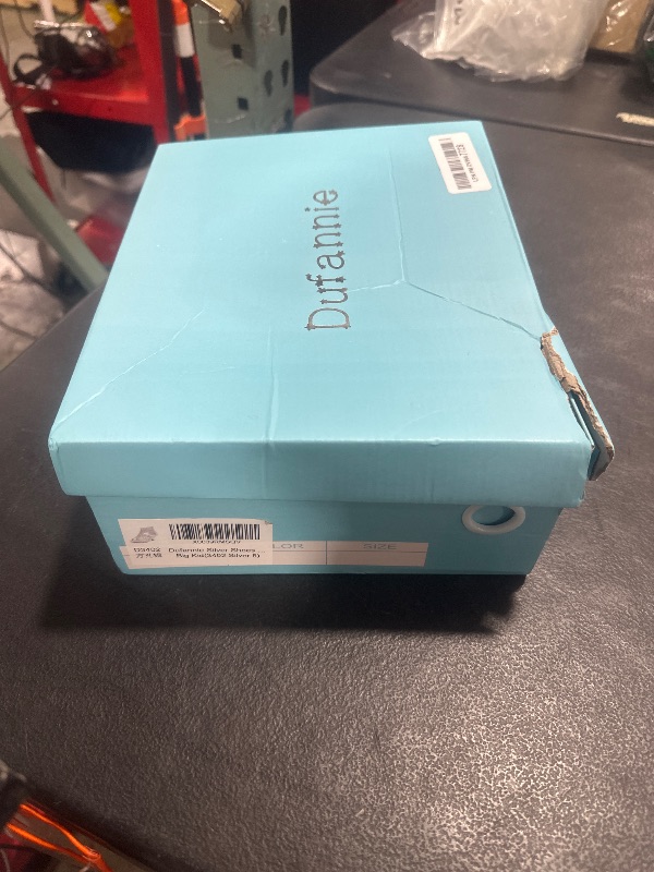 Photo 1 of Dufannie Silver Shoes for Little Girls Toddler Dress Shoes Girls Heels for Wedding Party - Toddler, Little, Big Kid (3402 Silver 5)