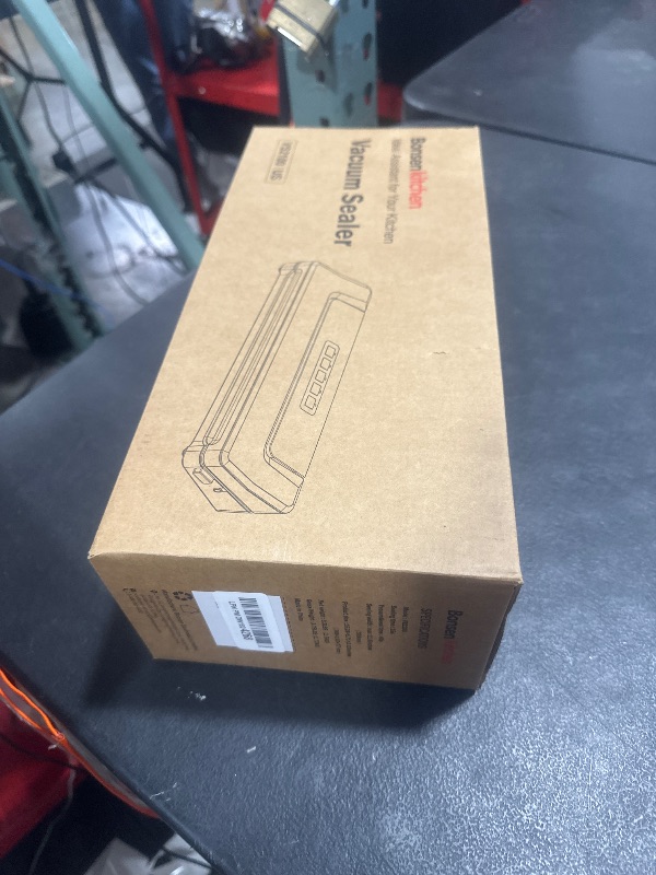 Photo 1 of [Updated 2025] Bonsenkitchen Vacuum Sealer Machine + 40 Vacuum Bags, Fast-Compact/Multi-Functional Food Vacuum Sealer with External Vacuum System, Silver