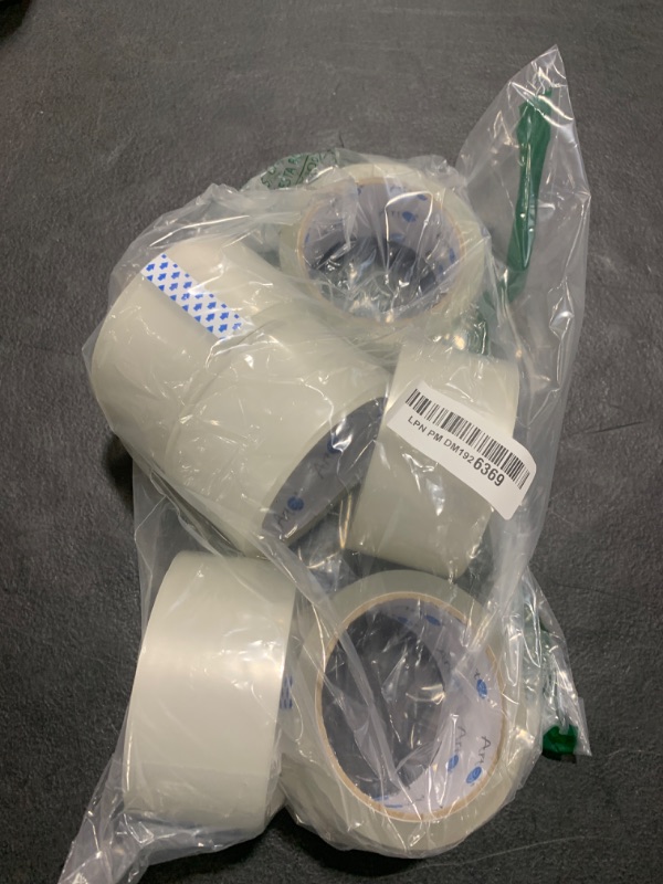 Photo 1 of Art3d 6 Rolls Carton Sealing Tape Heavy Duty, Clear Packing Tape, 1.88" x 55 yds, 2 mil Thick