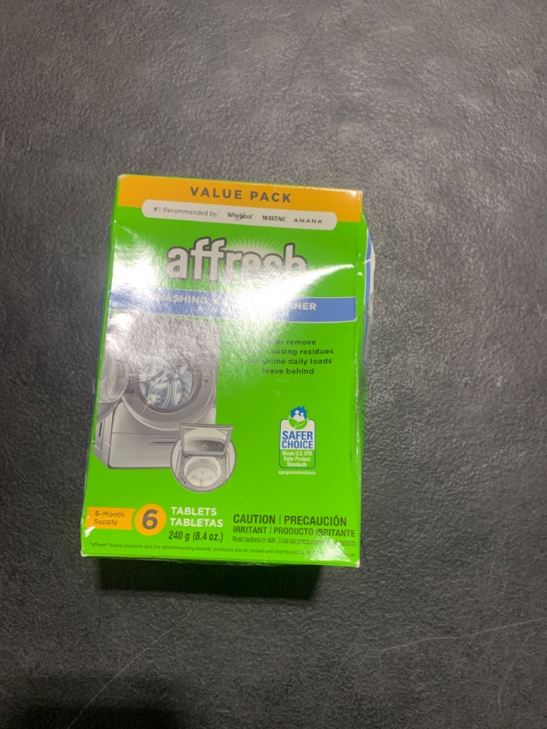 Photo 1 of Affresh Washing Machine Cleaner, Cleans Front Load and Top Load Washers, Including HE, 6 Tablets