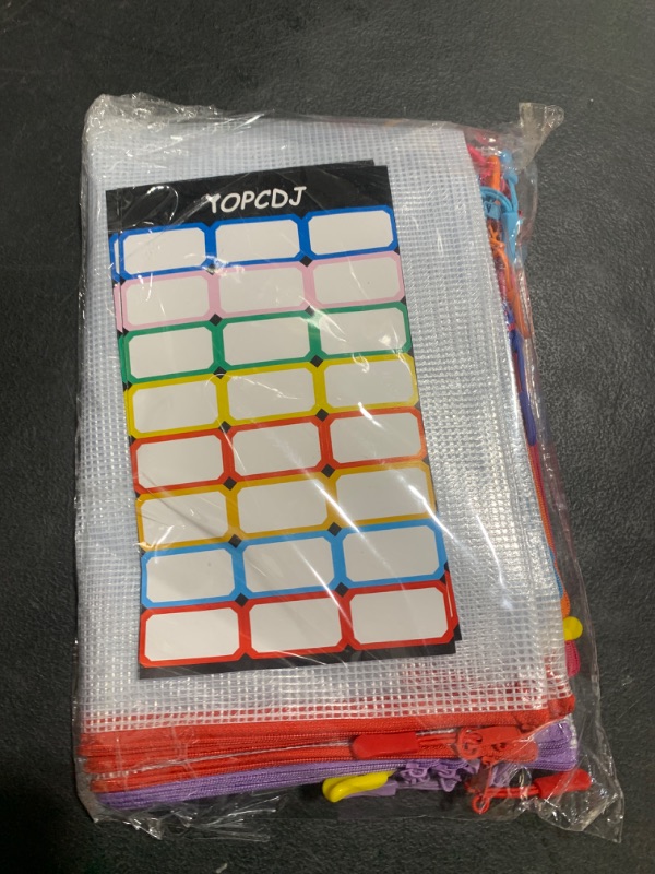Photo 1 of 25pcs Mesh Zipper Pouch for Organization and Storage,Clear PVC Travel Organizer Bags,Toy Storage Bags,Multipurpose Storage Bags Suitable for Travel,School and Home