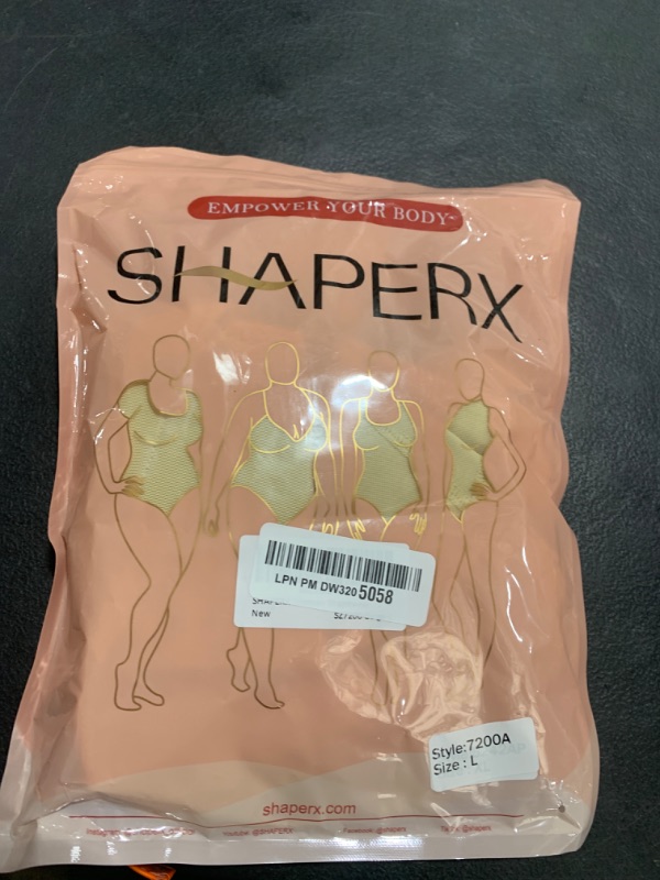 Photo 1 of SHAPERX Women's Fajas Colombianas Shapewear Postpartum Tummy Control Body Shaper Butt Lifter Bodysuit,SZ7200-Beige-L