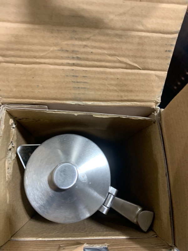 Photo 1 of CUISINOX Roma Satin Stainless Steel Moka Pot Stovetop Espresso Maker, 4-Cup (6 oz)