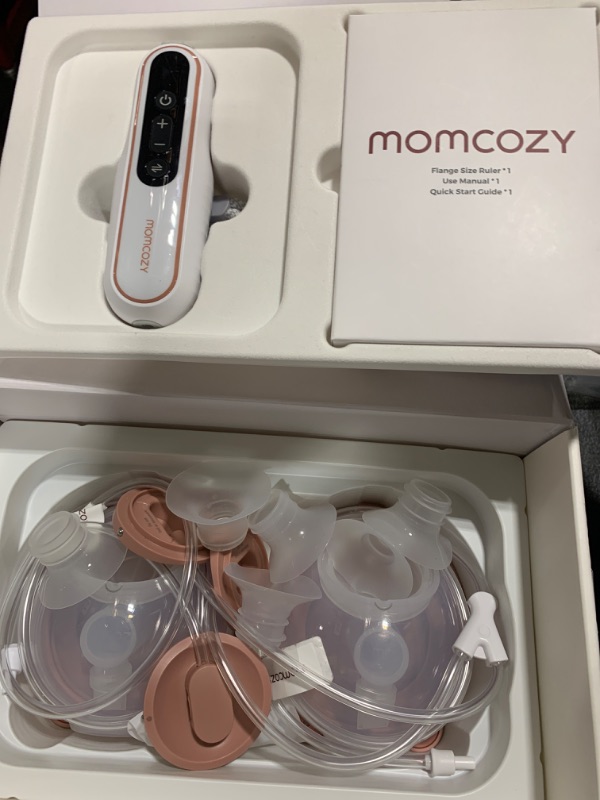 Photo 1 of Momcozy Breast Pump V2 Pro Ultra-Lightweight, Hands-Free & Portable Wearable Pump with Upgraded Integrated DoubleFit Flange, Quiet & Leak-Proof Electric Pump, 3 Modes|9 Levels, 17/19/21/24mm