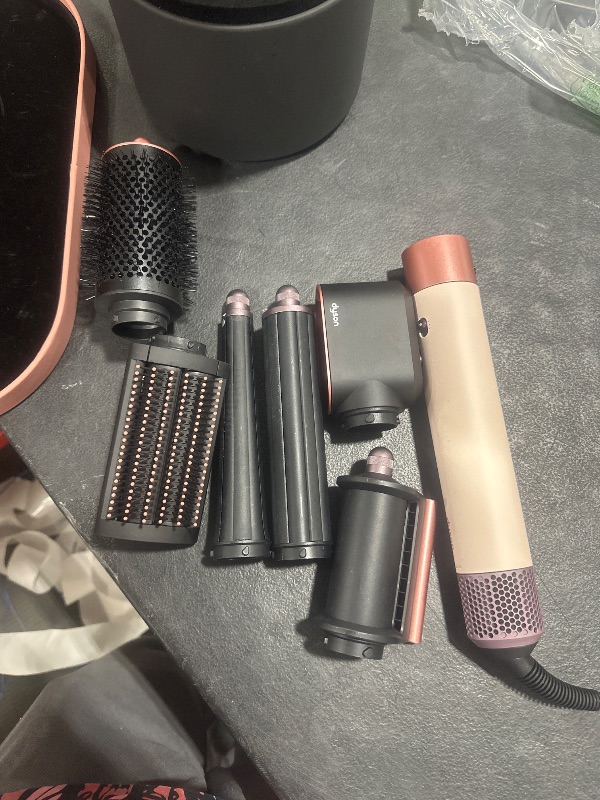 Photo 1 of Dyson Airwrap i.d.™ Multi-Styler and Dryer Straight+Wavy in Ceramic Pink and Rose Gold