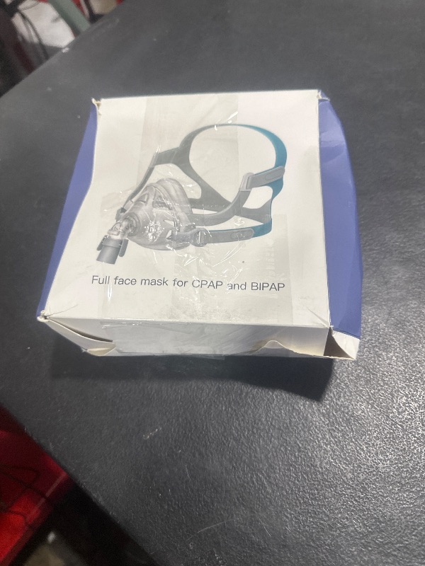 Photo 1 of TMS Comfort Series Nasal CPAP Mask Full Face - Reusable CPAP Supplies - Covers Nose and Mouth - Includes Headgear, Frame, Elbows and Full Face Mask Cushion