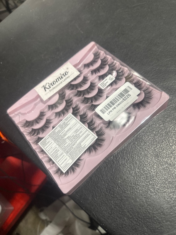 Photo 1 of Eyelashes Natural Look Faux Mink Lashes 3D False Eyelashes Wispy Cat Eye Lashes Pack Strip Lashes by Kiromiro