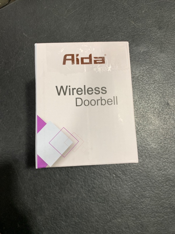 Photo 1 of AIDA Wireless Doorbell, Self-powered Doorbell with Extra Socket, No Battery Required Push Button, Cordless Door Bell Ringer, 5 Volume Levels with 32 Doorbell Chimes (White, 1 Button & 1 Receiver)