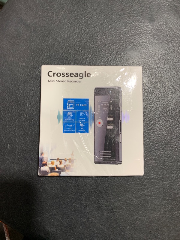 Photo 1 of 64GB Digital Voice Activated Recorder with Playback - 4552 Hours Audio Recording Device, 3072Kpbs HD Dual MIC Tape Recorder Device for Lecture A-B Repeat, MP3 Player,?64GB TF Card Included?
