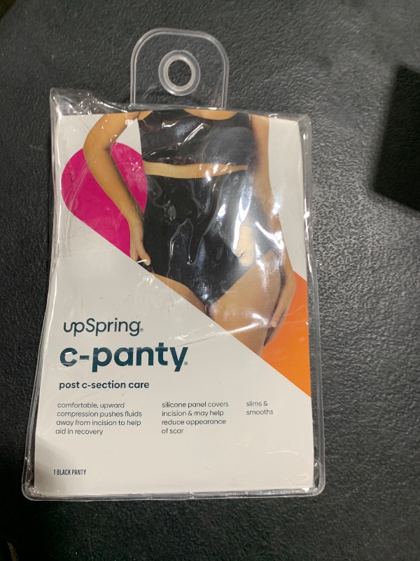 Photo 1 of UpSpring C-Panty C-Section Recovery Underwear with Silicone Panel for Incision Care, Tummy Control Panties High Waist Postpartum Underwear for Womens Black