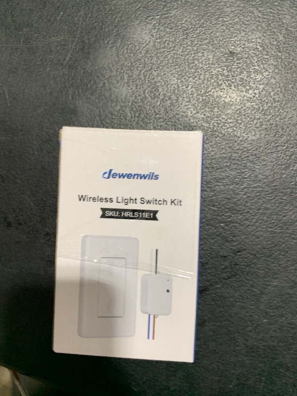 Photo 1 of DEWENWILS Wireless Light Switch and Receiver Kit, No in-Wall Wiring Required,Remote Control Wall Switch Lighting Fixture for Ceiling Lights, Fans, Lamps,100 Ft RF Range, Programmable