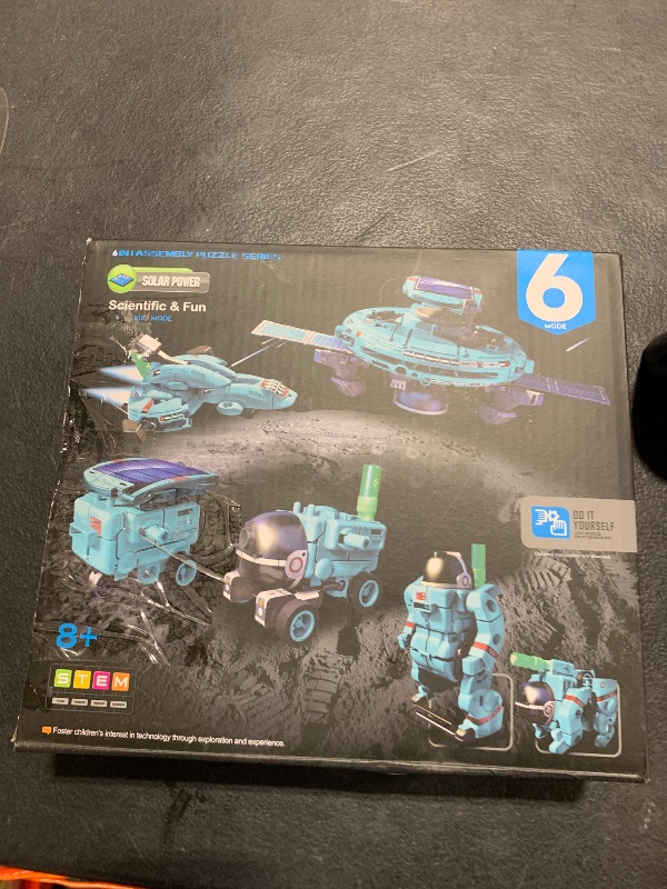 Photo 1 of STEM 6-in-1 Education Solar Power Robots Toys for Boys Age 8-12, Cool Ideal Gifts for Boys, Building Toys Science Kits Robotics Set STEM Project Gifts for 8 9 10 11 12 Years Old Boy Girls Teens