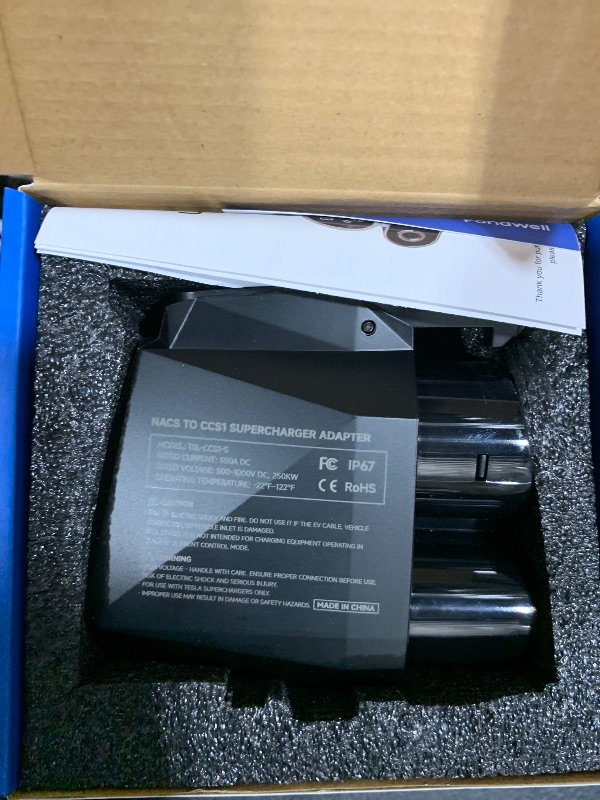 Photo 1 of Fondwell NACS to CCS Charger Adapter: Compatible with Tesla Superchargers to CCS1 EV Charge Ports - Fast Charging with DC 1000V 500A 250kW