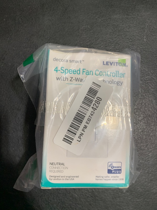 Photo 1 of Leviton Decora Smart Fan Speed Controller, Z-Wave Plus, ZW4SF
