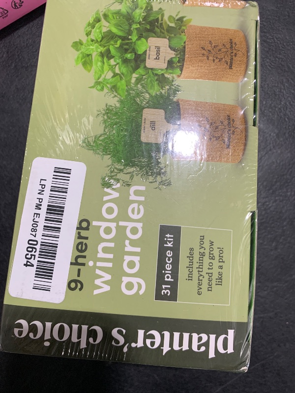 Photo 1 of 9 Herb Indoor Window Garden Kit - Mother's Day Gift - House Plants Seeds - Best Unique Gift Ideas for Women, Mom, Friend, Her, Birthday, Housewarming, Mother - New Home Kitchen Gifts