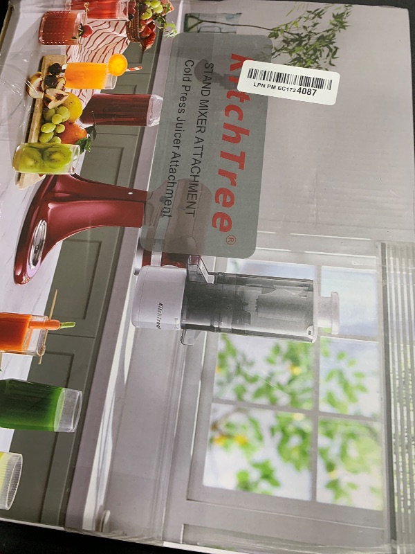 Photo 1 of KITCHTREE Slow Cold Press Juicer Attachment for KitchenAid Stand Mixer, 4.2" Large Feed Chute Fit Whole Vegetables & Fruits, Masticating Juicer Attachment for KitchenAid, Easy to Clean