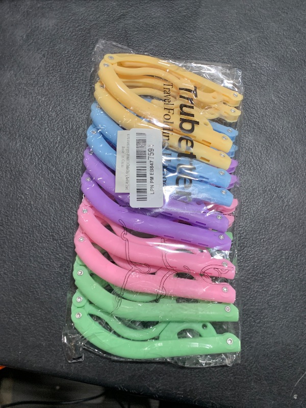 Photo 1 of 10 Pcs Travel Hangers Cruise Ship Essentials Accessories Portable Folding Clothes Hanger Foldable Drying Rack