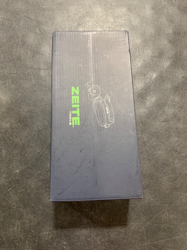 Photo 1 of ZEITE 4V Cordless Electric Scissors Cardboard Cutter with 1 x Replace Blade,1 x Storage Box,1 x USB Rechargeable Cable Rotary Cutter for Box Plastic Carpet Cloth, Easy to Hold and Safety,Gray