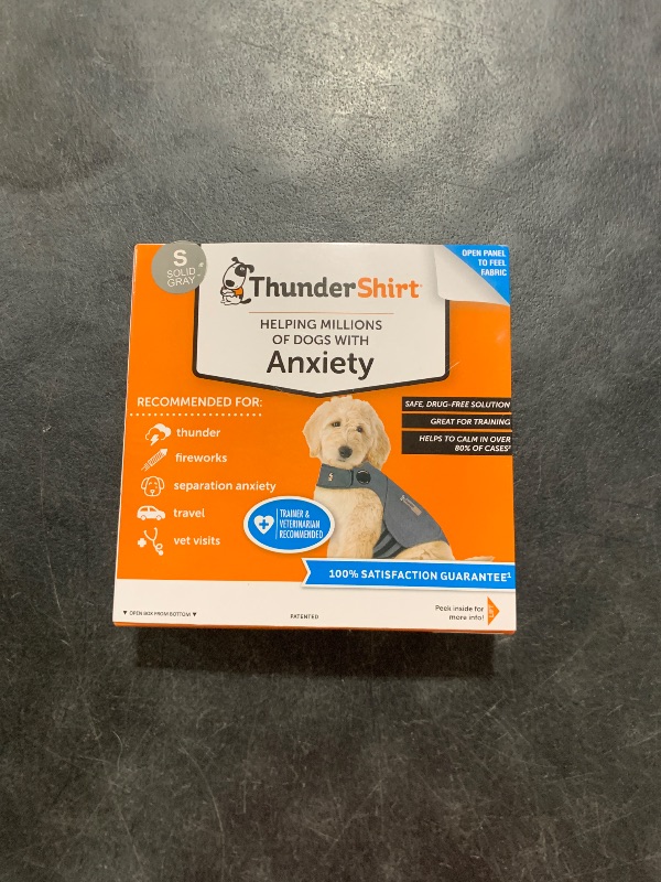 Photo 1 of ThunderShirt for Dogs, Small, Heather Gray Classic - Dog Anxiety Relief Calming Vest