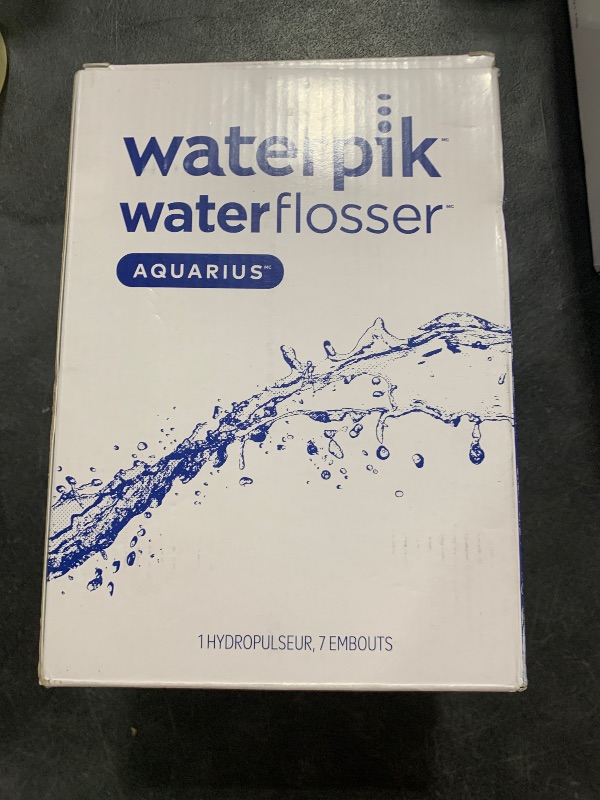 Photo 1 of Waterpik Aquarius Water Flosser Professional For Teeth, Gums, Braces, Dental Care, Electric Power With 10 Settings, 7 Tips For Multiple Users And Needs, ADA Accepted, Black WP-662, Packaging May Vary