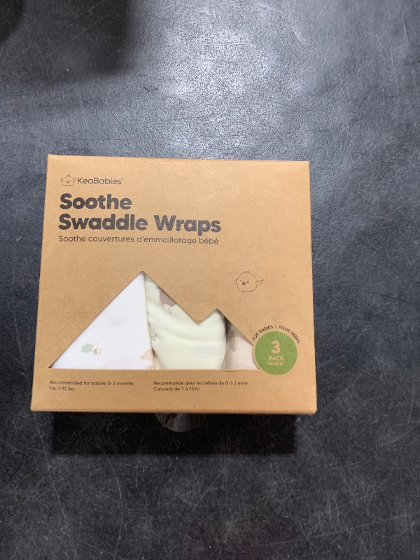 Photo 1 of KeaBabies 3-Pack Organic Baby Swaddle Sleep Sacks - Swaddles for Newborns, Infant 0-3 Months, Baby Girls, Boys, Soft & Snug Newborn Sleep Sack, Nursery Swaddling Blankets (Nibbles/Bruce)