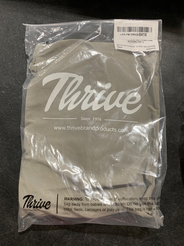 Photo 1 of Thrive Reusable Gel Ice Packs for Injuries, Set of 2 – FSA HSA Approved Cold Compress for Knee, Shoulder, Ankle, Wrist, Neck, and Back Pain Relief – Soft & Flexible - Ice Pack