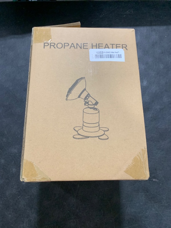 Photo 1 of Buyplus Portable Propane Heater, Portable Camping Heater Outdoor with Ignition, Control Valve, Gas Cylinder Base for Tent, Fishing, Garage