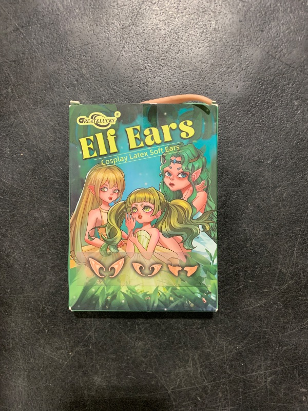 Photo 1 of GREAT&LUCKY Cosplay Fairy Pixie Elf Ears - Soft Pointed Tips Anime Party Dress Up Costume Masquerade Accessories for Halloween Christmas Party ,2 Pair