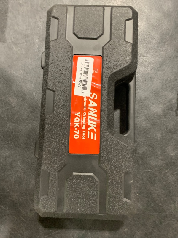 Photo 1 of Sanuke Hydraulic Crimping Tool 10 Tons 12 AWG to 2/0 AWG, Battery Cable Lug Wire Terminal Crimper with 9 Die Sets, 1/8” Wire Rope Crimping Tool