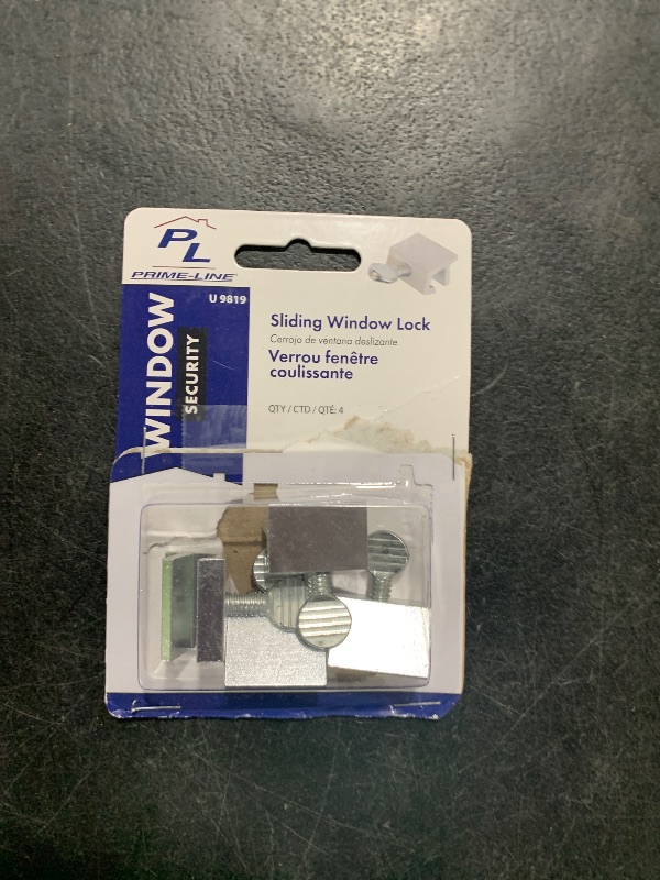 Photo 1 of Prime-Line U 9819 Aluminum, Sliding Window Security Lock (4 Pack)