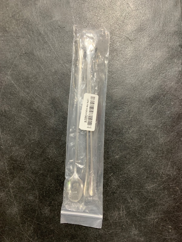 Photo 1 of GLAMFIELDS 12-Inch Long Handle Mixing Spoons, Iced Teaspoons, Ice Cream Spoon, Stainless Steel Cocktail Stirring Spoons, Set of 4