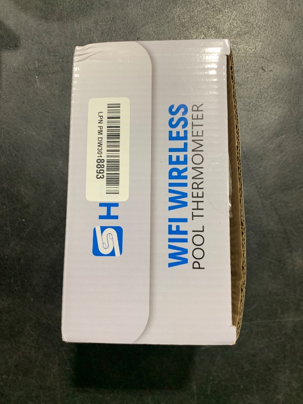 Photo 1 of Wireless WiFi Pool Thermometer with Easy-to-Read 4" Digital LCD Display, Perfect Water Thermometer for Indoor & Outdoor Swimming Pool, Hot Tub, Spa, Aquarium, Ponds, and Baths, 1 Sensor