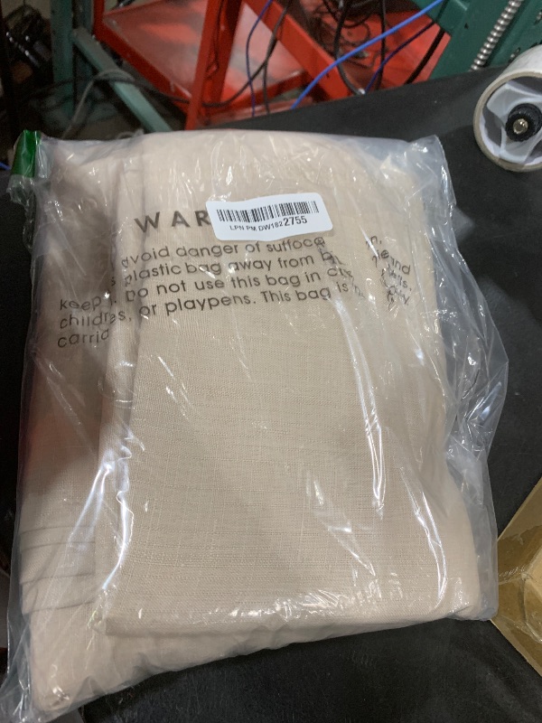 Photo 1 of Fitable Faux Linen Beige Table Clothes 60 x 84 Inch - 2 Pack Neutral Tablecloths for Rectangle Tables, Faux Burlap Table Covers for Kitchen Dining, Wedding, Party, Farmhouse, Outdoor Picnic