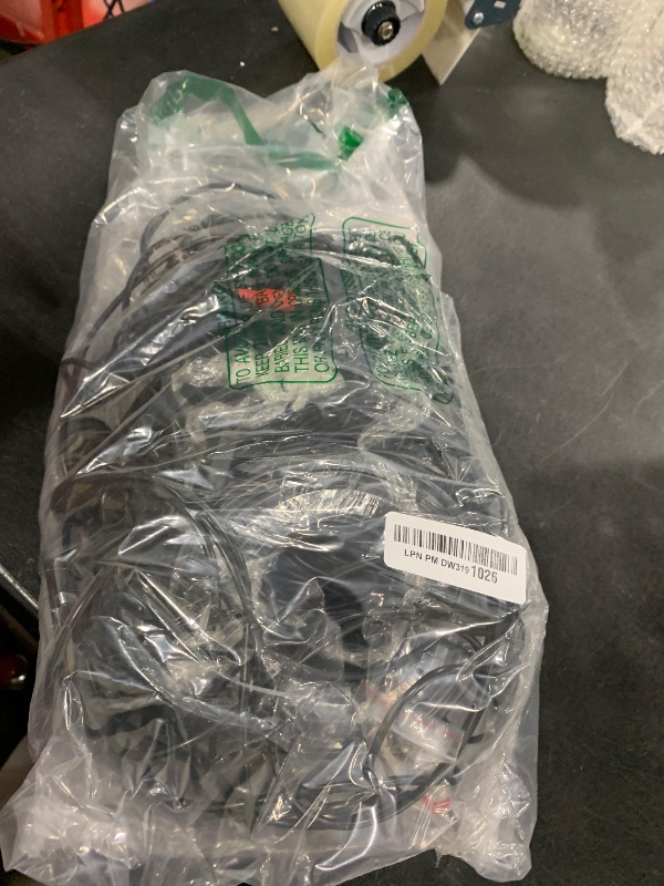 Photo 1 of 2-Pack 125ft Black Pre-Made All-in-One BNC Male to Male Video and Power Cable Wire Cord with RCA Connector for CCTV Security Camera