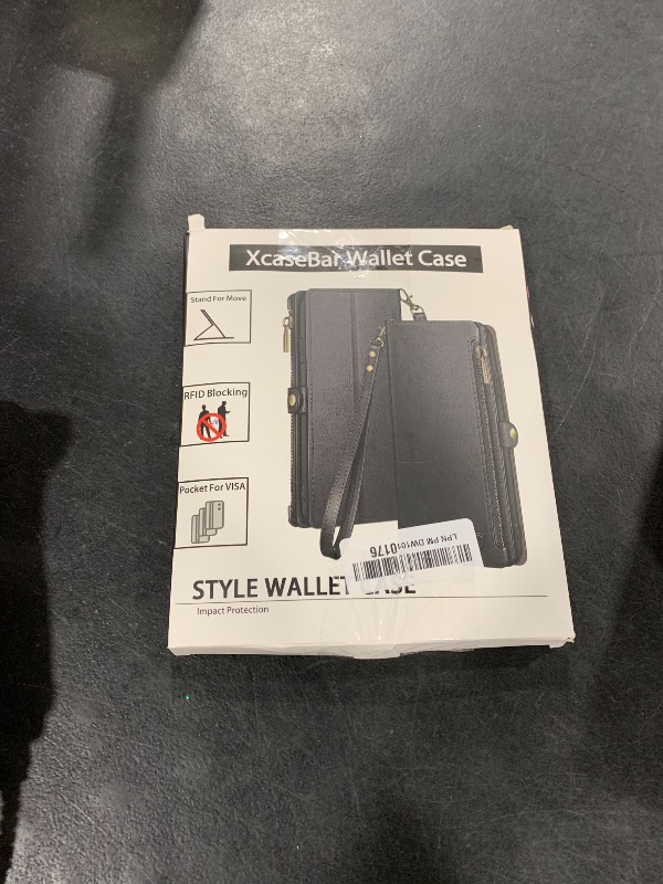 Photo 1 of XcaseBar for iPhone 12 Pro Max 6.7" Wallet case with Zipper Credit Card Holder?RFID Blocking?, Flip Folio Book PU Leather Phone case Shockproof Cover Women Men for Apple 12 ProMax Light Brown