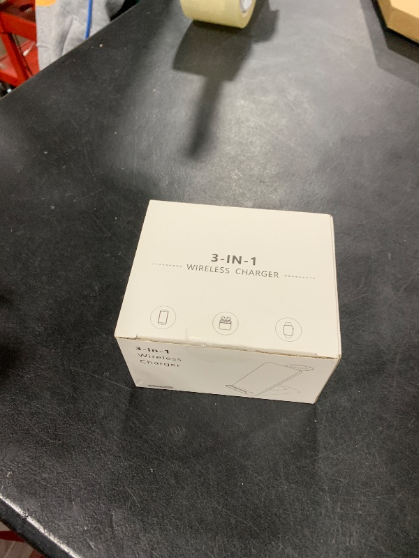Photo 1 of Wireless Charging Station,3 in 1 Charging Stand Made for Apple Watch Ultra 10 9 8 7 6 SE 5 4 3,Fast Wireless Charger Made for iPhone 16/15/14/13/12/11/X,for AirPods Pro(with Adapter)