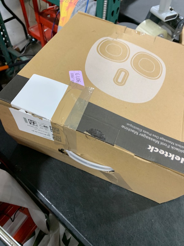 Photo 1 of Nekteck Shiatsu Foot Massager Machine with Soothing Heat, Deep Kneading Therapy, Air Compression, Improve Blood Circulation and Foot Wellness,Relax for Home or Office Use(Beige)