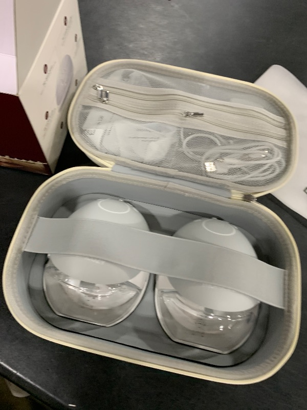 Photo 1 of Momcozy Old Versions Breast Pump BP223,with DoubleFit Flange for Breastfeeding Moms,Sliver Color Double