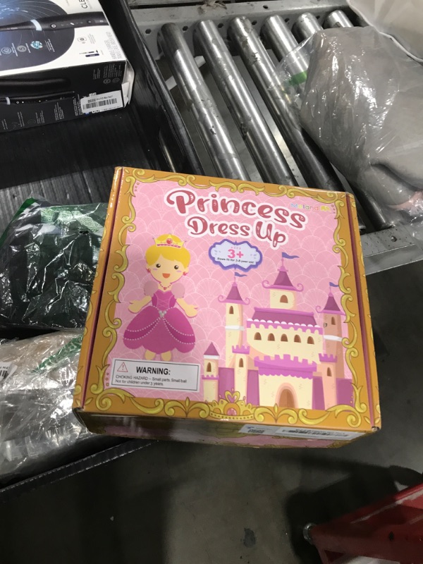 Photo 1 of Meland Princess Dress Up - Dress Up Clothes for Girls with Toys,Christmas Birthday Gift for Toddler Girls 3,4,5,6,7,8 Years